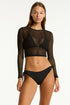 Sea Level Drift Mesh Crop Top